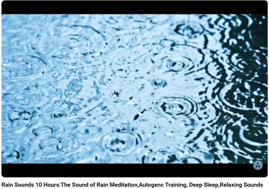 10시간 동안 비소리 들려주는 영상 / 사진 유튜브 