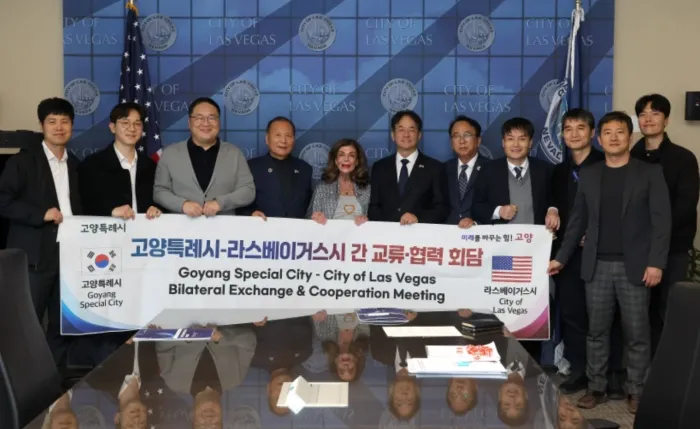 이동환 고양특례시장이 라스베이거스 시와 교류,협력 회담을 진행 / 사진=고양특례시 