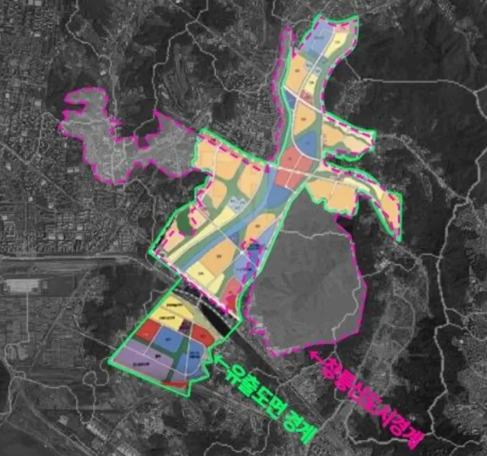 “3기 신도시 창릉지구와 유출된 고양 원흥지구의 경계구역이 상당부분 일치하고 있다. /제공=일산신도시연합 