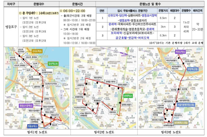 ▲서울 시내버스 파업 …자치구별 무료 셔틀버스 노선도 / 출처=서울시 홈페이지 